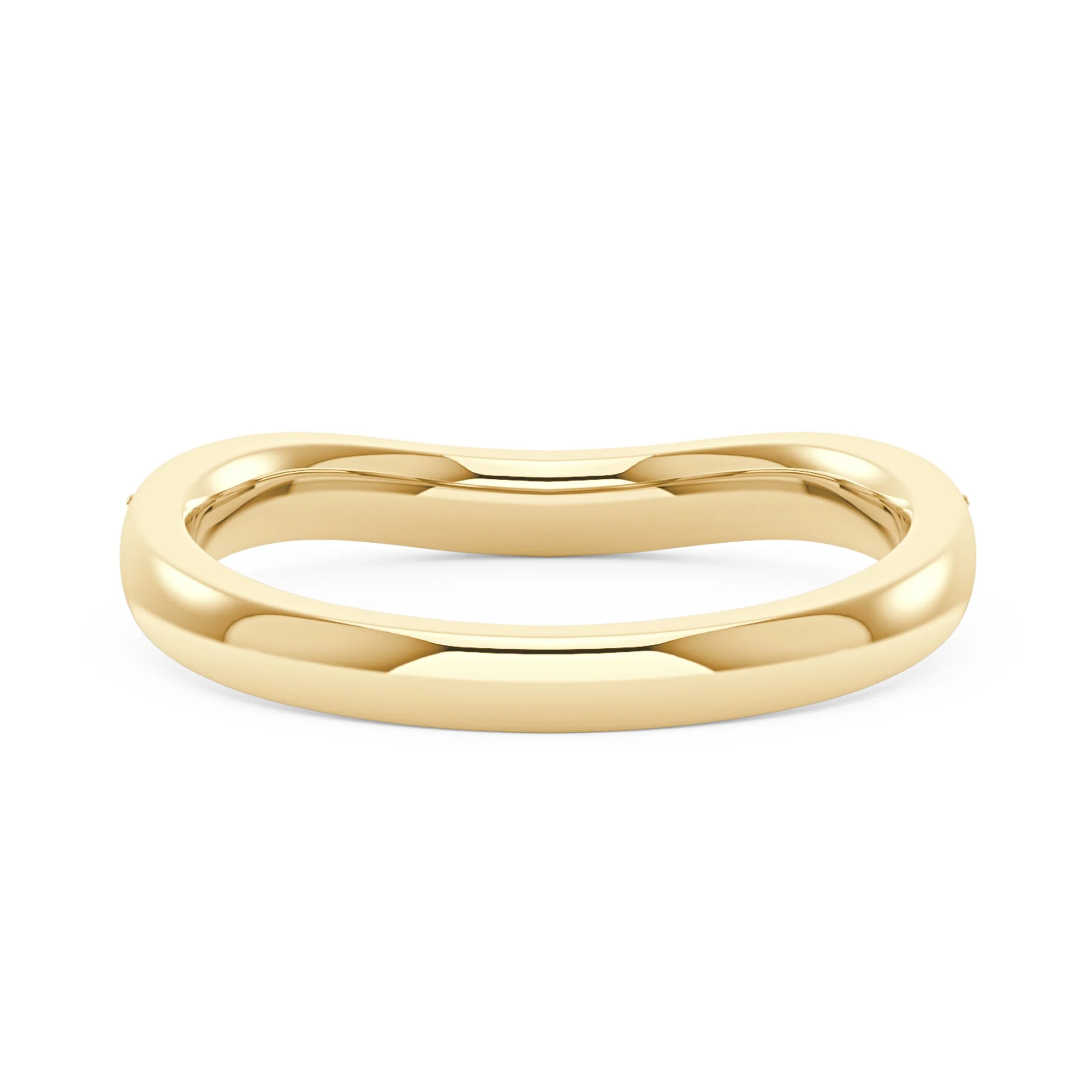 Curved Moissanite Pavé Half Eternity Band - Image 6