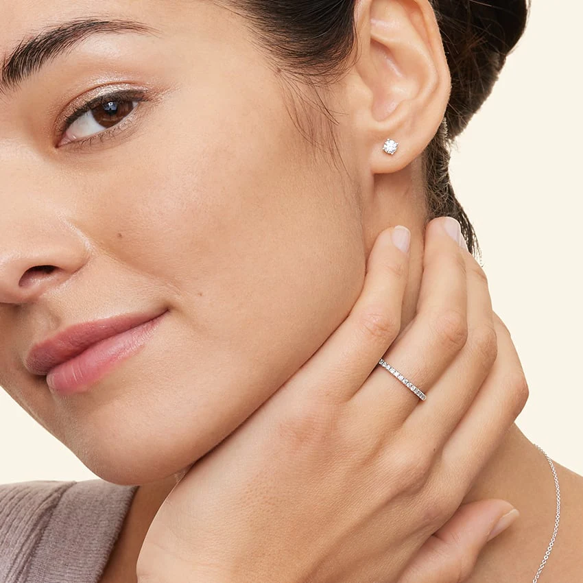 Diamond Stud Earrings - Image 4