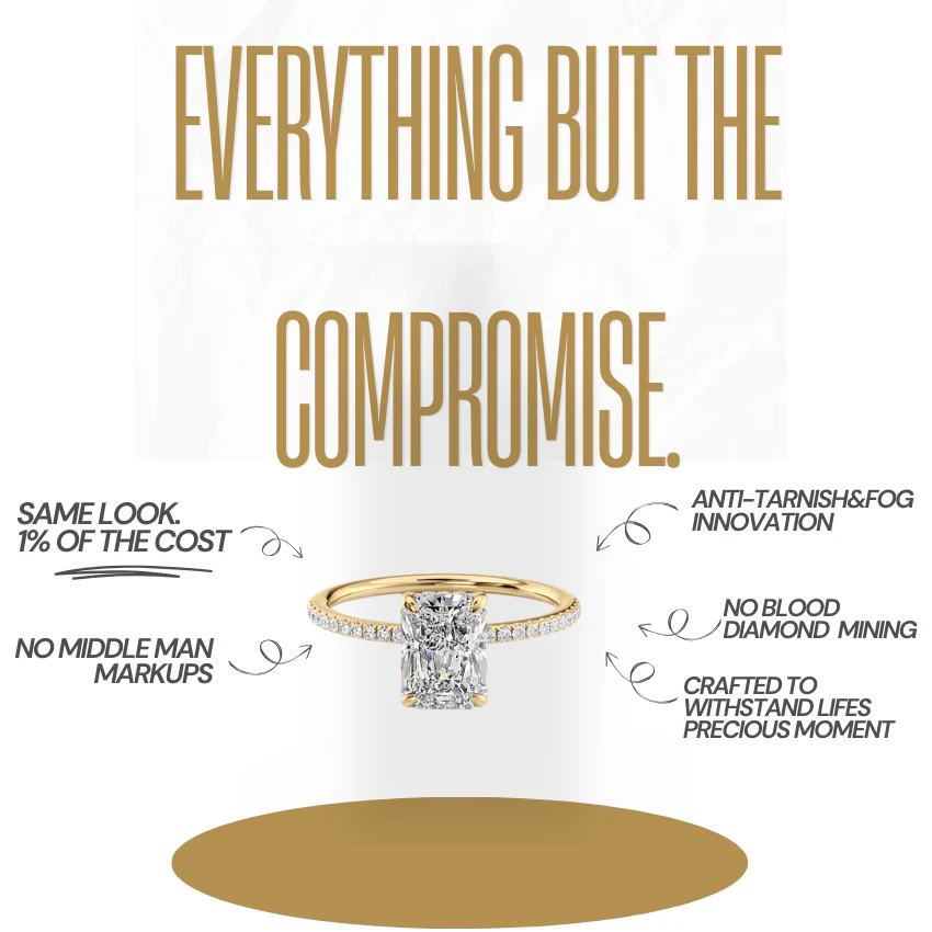 Éclat Étoilé Amour Moissanite Ring - Image 3