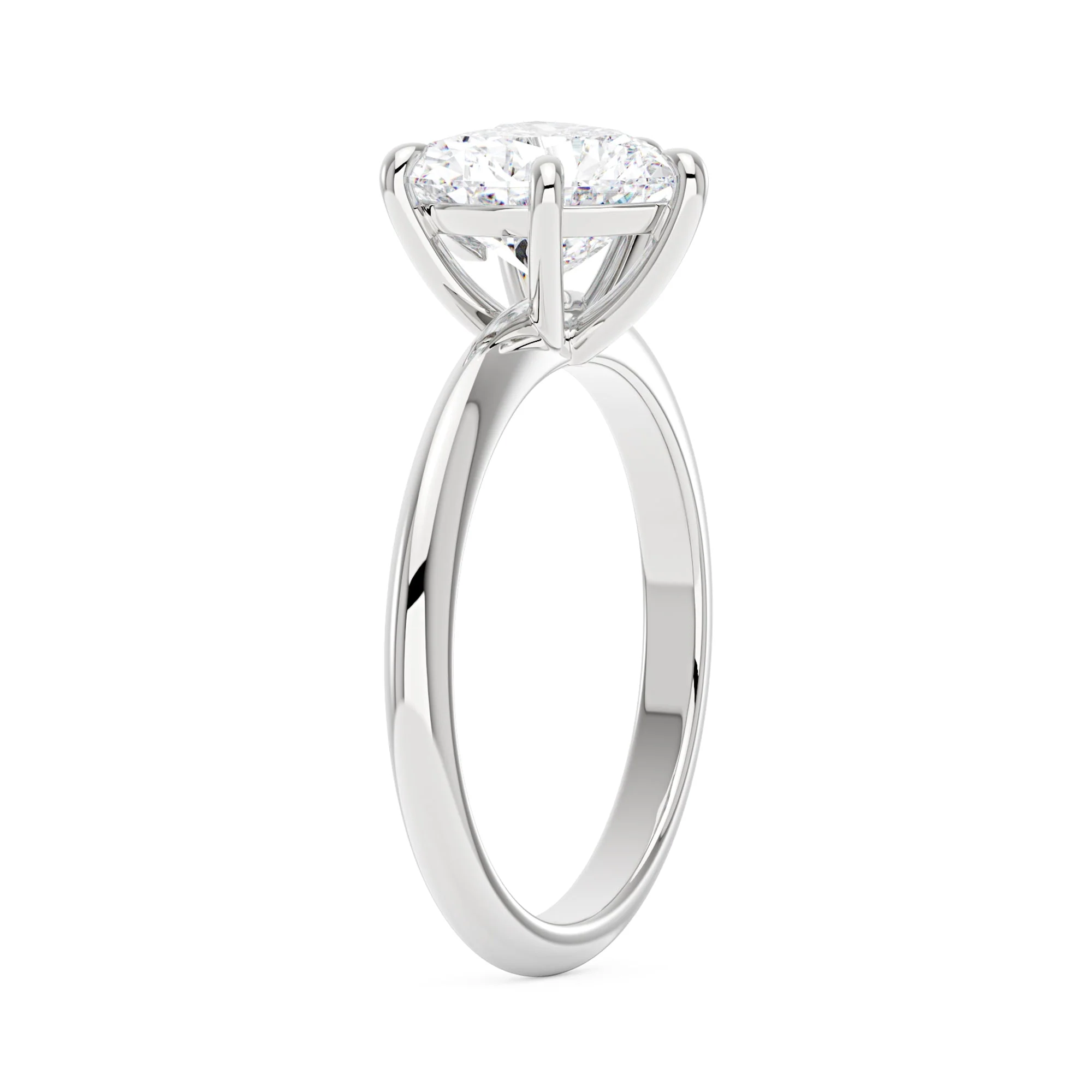 Heart Shaped Moissanite Solitaire Ring - Image 5