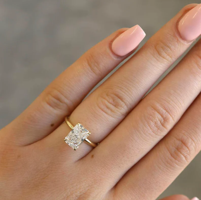 Radiant Cut Plain Band - Image 10