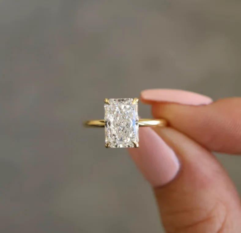 Radiant Cut Plain Band - Image 11