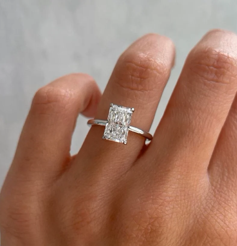 Radiant Cut Plain Band - Image 12